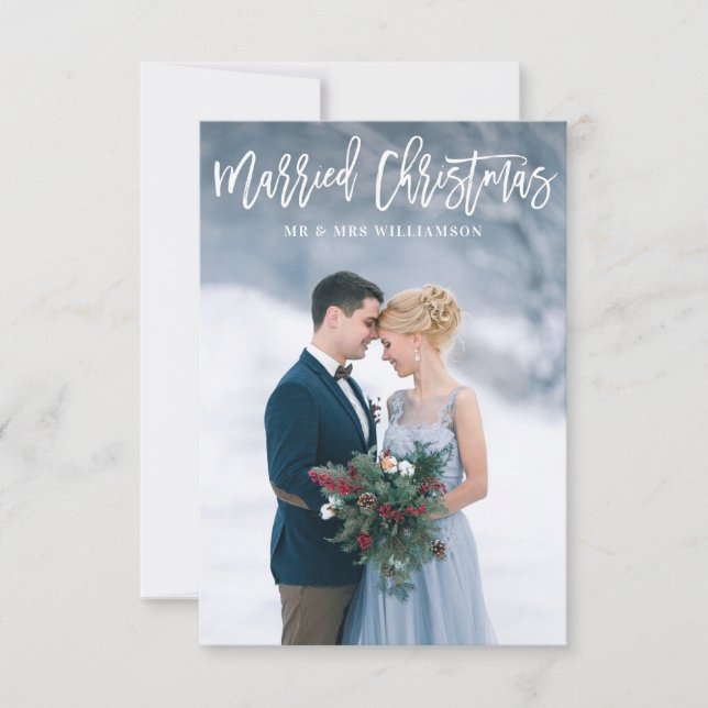 Heiratsankündigung Dankeskarte (Vorderseite)