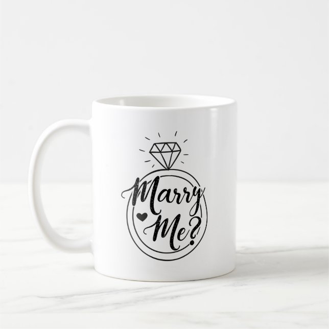 Heiratsantrag Kaffeetasse (Links)