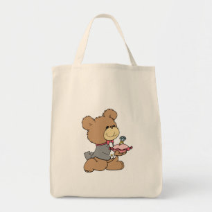 Heiratsantrag oder Ringträger Teddybär Design Tragetasche
