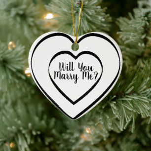 Heiratsantrag Ornamente - Wirst du mich heiraten H
