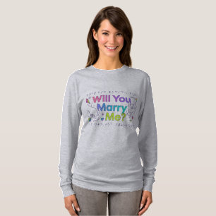 Heiratsantrag "Willst du mich heiraten?" T-Shirt