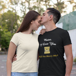 Heiratsantrag - Willst du mich heiraten Verlobung Tri-Blend Shirt
