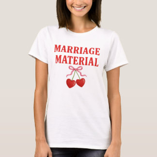 Heiratsmaterial Kirschschleife T-Shirt