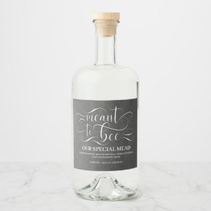 Heiratsmittel - Honigwein Alkoholflaschenetikett