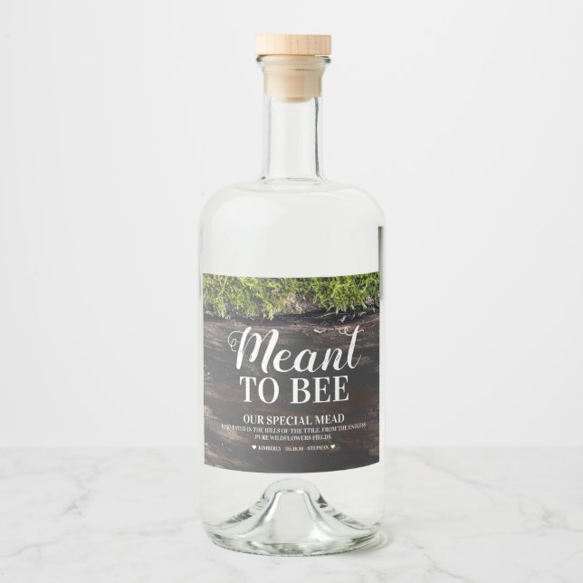 Heiratsmittel - Honigwein Alkoholflaschenetikett (Vorderseite)