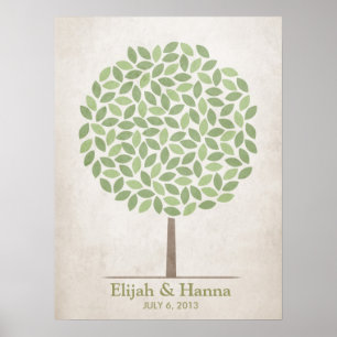 Heiratsschild - rustikal poster