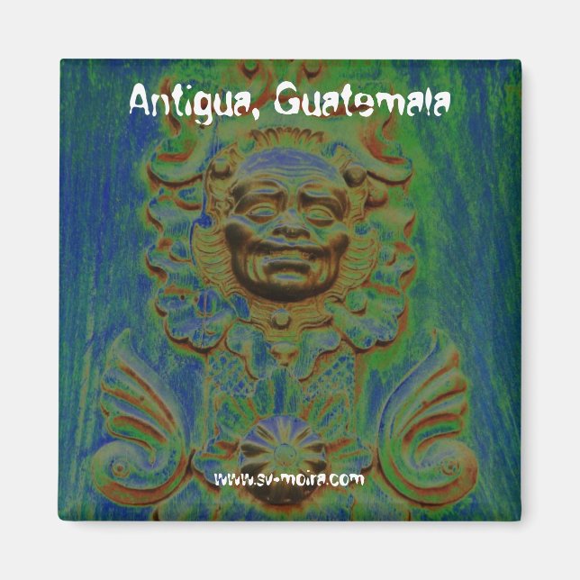 Heiratstür, Antigua, Guatemala (Solarisiert) Magnet (Vorne)