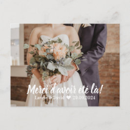 Heiratsurkunde - Foto und danke Postkarte