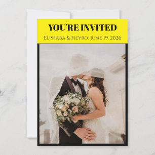 Heiratsurkunde im Playbill-Stil Einladung