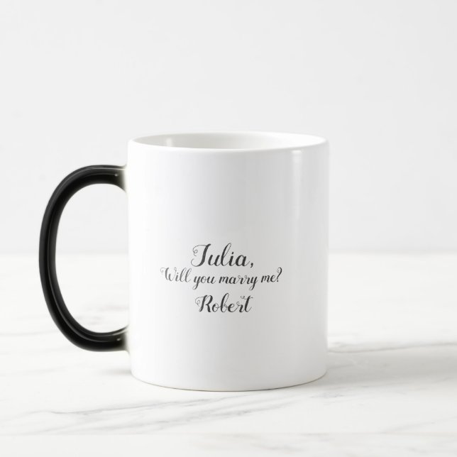 Heiratsvorschlag Hitze Sensitiv 11o.z. Coffee Verwandlungstasse (Links)