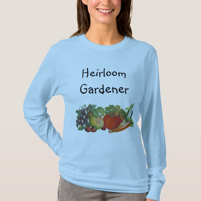 Heirloom Gardener Personnalisable Dire T-shirt (Devant)