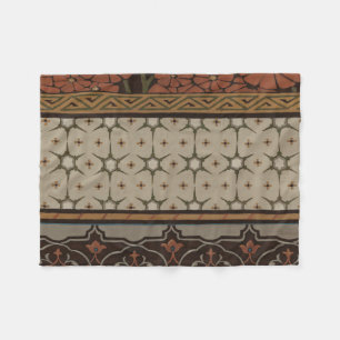 Heirloom-Gewebe mit dekorativen Mustern Fleecedecke