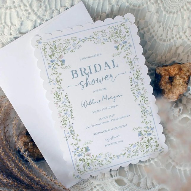 Heirloom Hydrangea Bridal Shower Invitation Einladung (Von Creator hochgeladen)