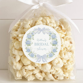 Heirloom Hydrangea Bridal Shower Stickers