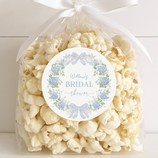 Heirloom Hydrangea Bridal Shower Stickers (Créateur téléchargé)