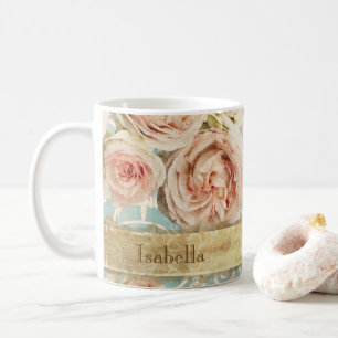 Heirloom-Rose mit dem Namen Damaskus hinzufügen Kaffeetasse