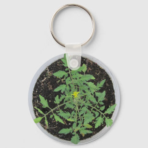 Heirloom-Tomate-Pflanzen-Friedenszeichen Schlüsselanhänger