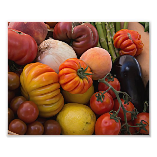 Heirloom Tomaten Fotodruck (Vorne)