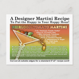 Heirloom Tomato Martini Rezept Postkarte