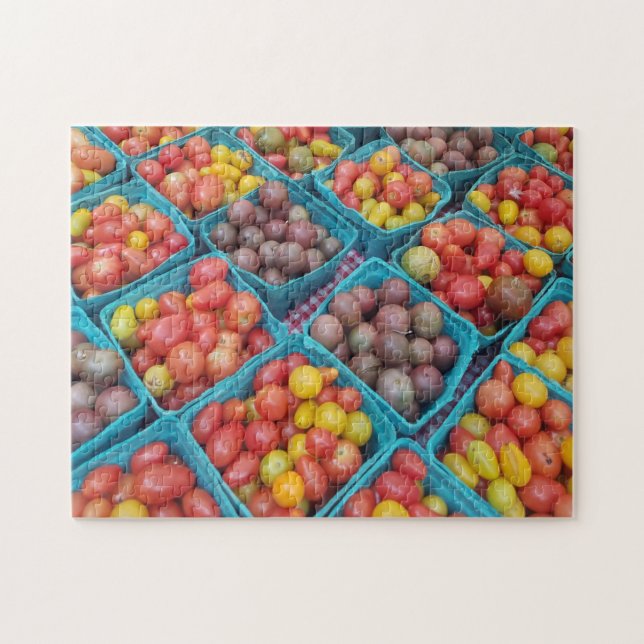 Heirloom Tomato Sorten Bauern Markt Puzzle (Horizontal)