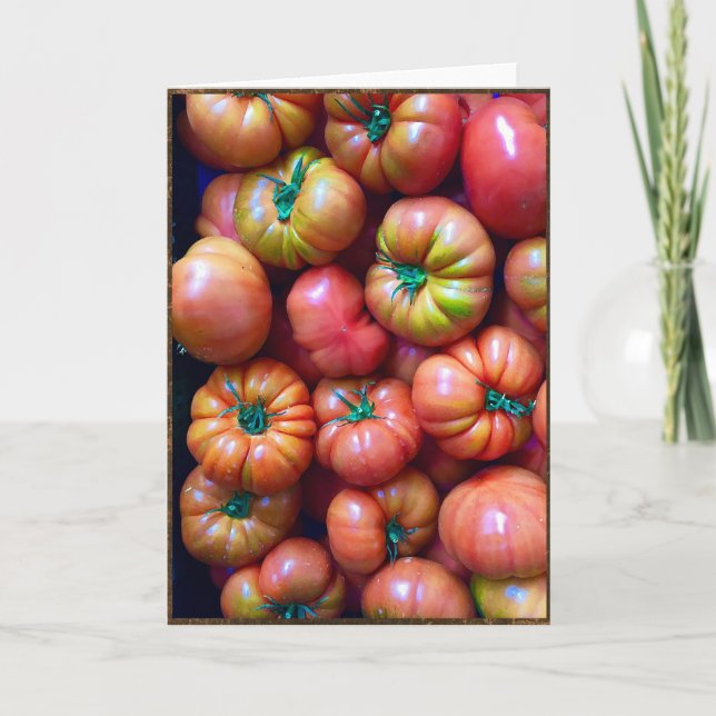 Heirloomtomaten Karte (Vorderseite)