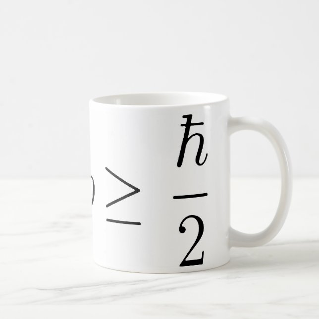 Heisenberg Ungewissheitsprinzip 2 Kaffeetasse (Rechts)