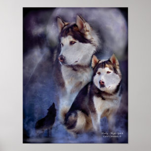 Heiser - Nachtgeist-Kunst-Plakat/Druck Poster