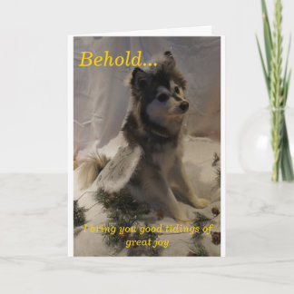 Heisere Engels-Weihnachtskarte Feiertagskarte