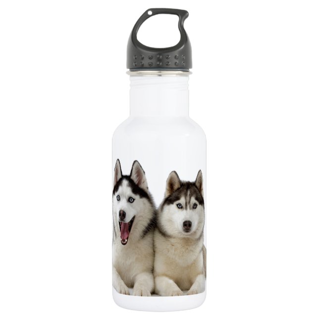 Heisere Hunde Trinkflasche (Vorderseite)