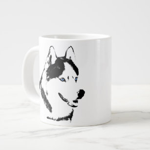 Heisere Hundekaffee-Tassen-sibirischer Jumbo-Tasse