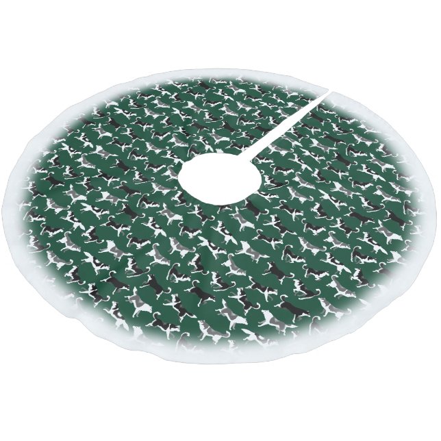 Heisere Polyester Weihnachtsbaumdecke (Schrägansicht)