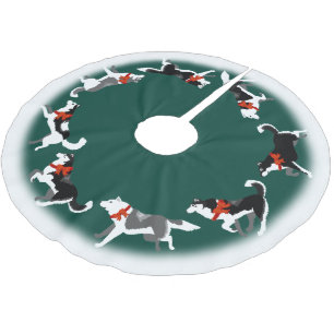 Heisere Polyester Weihnachtsbaumdecke