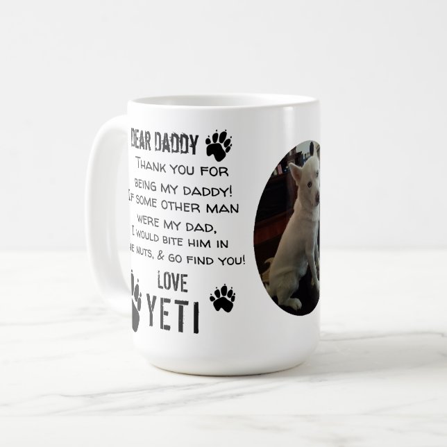 HEISERER TASSEN-VATI! LIEBER VATER-Haustier KAFFEE Kaffeetasse (Vorderseite Links)
