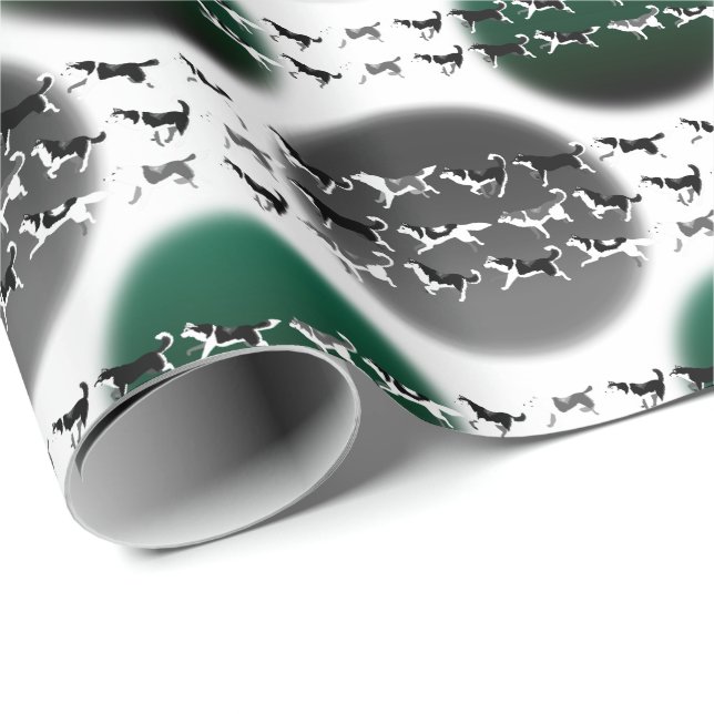 Heiseres Packpapier-Weihnachtsheiseres Geschenkpapier (Rolleneckpunkt)