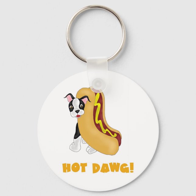 Heiß Dawg! Schlüsselanhänger (Vorderseite)