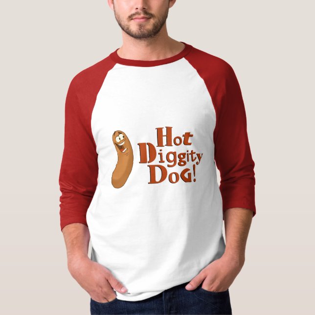 Heiß-Diggity-HundShirt T-Shirt (Vorderseite)