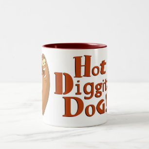 Heiß-Diggity-HundTasse Zweifarbige Tasse