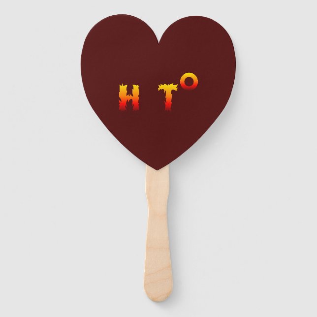 heiß | Globale Erwärmung Fächer (Vorderseite)