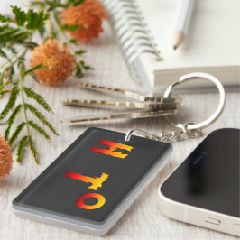 heiß | Globale Erwärmung Schlüsselanhänger