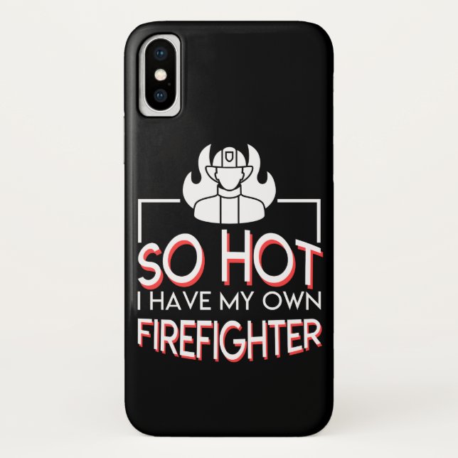 Heiß haben Sie, Feuerwehrmann-Ehefrau-Freundin zu Case-Mate iPhone Hülle (Rückseite)