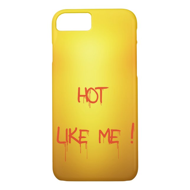 Heiß Orange. Case-Mate iPhone Hülle (Rückseite)