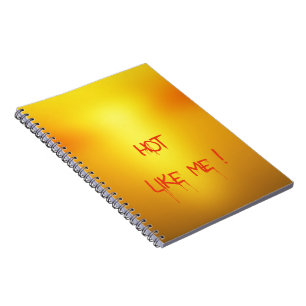 Heiß Orange. Notizblock