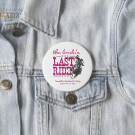 Heiß rosa, die letzte Reise der Braut Button