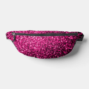 Heiß rosa falsche Glitterfunken Bauchtasche