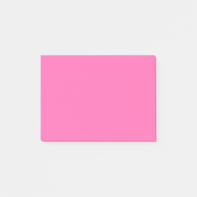 Heiß rosa Farbe Post-it Klebezettel (Vorderseite)