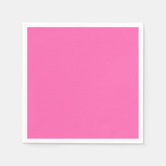 Heiß rosa Farbe Serviette (Vorderseite)