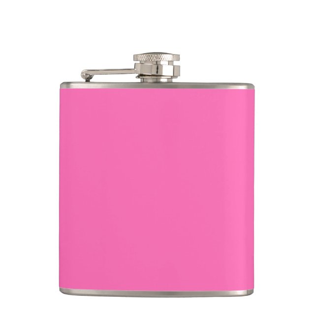 Heiß rosa flachmann (Vorderseite)