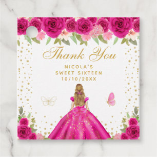 Heiß Rosa Florale Blonde Haare Prinzessin Sweet Si Geschenkanhänger