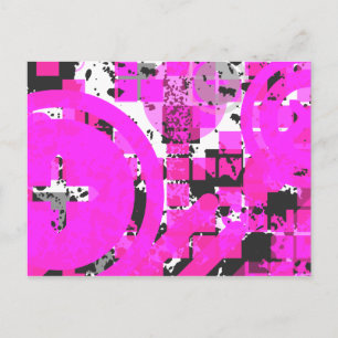 Heiß rosa gestresster Chex : Postkarte
