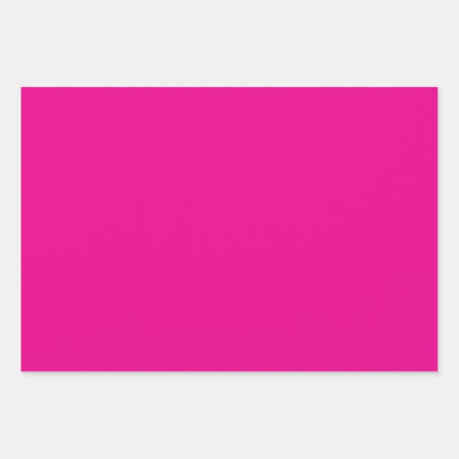 Heiß rosa Hochzeiten Weihnachten Helle Farbe Geschenkpapier Set (Vorderseite)